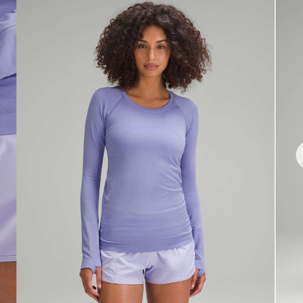 NWT lululemon Swiftly-Tech 2.0 Long Sleeve, Dark Lavender, Size 10